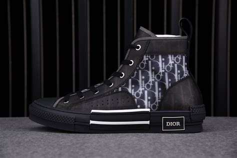 Dior B23 High Top Canvas Oblique Black Men's